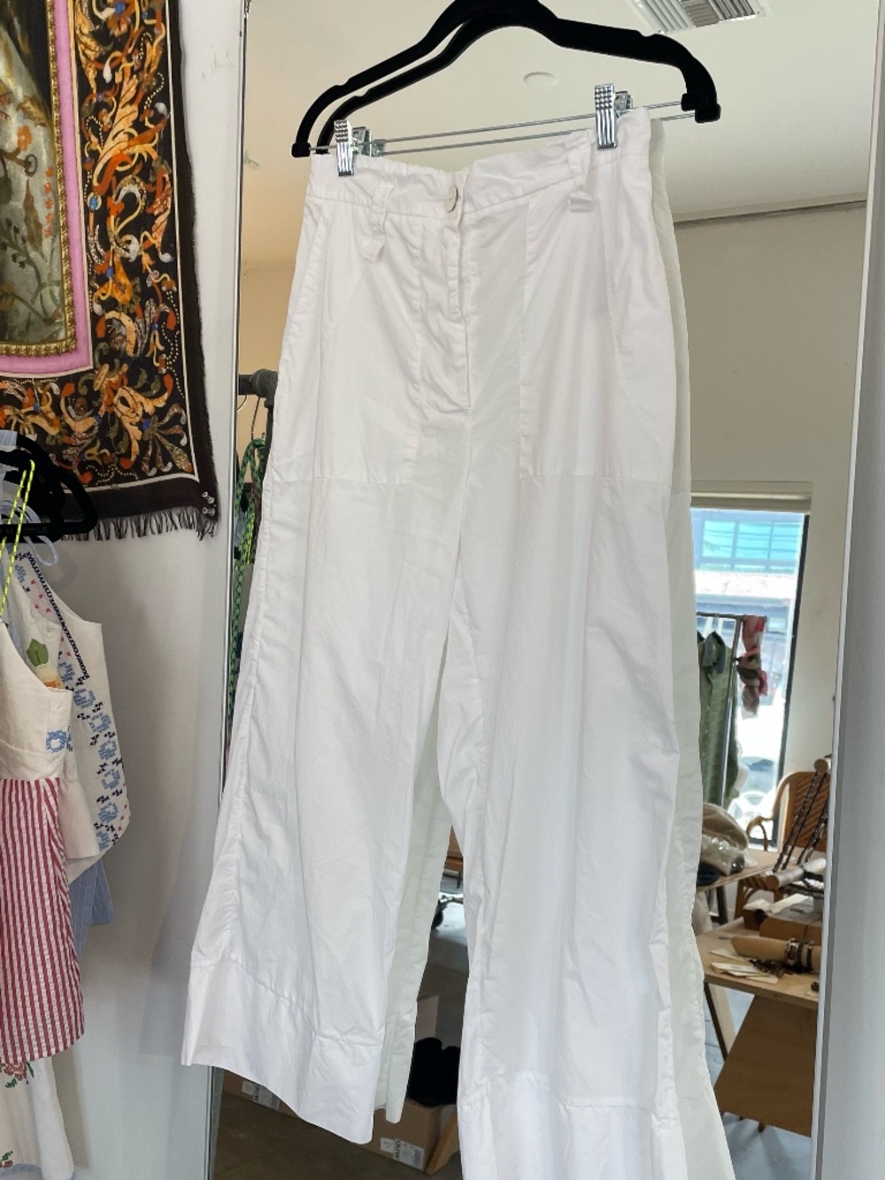 Priveh White Wide Leg Pants